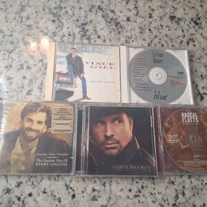Country CD Lot of 5 Garth Brooks Vince Gill LeAnn Rimes Rascal Flatts